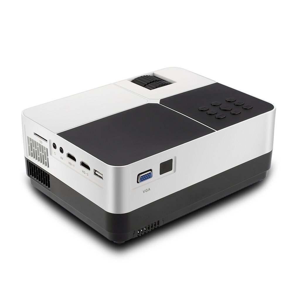 H2 Portable LED Projector 58W LCD Digital AV HD 1080P Projector Multimedia Home Theater Cinema TV Laptops Video Projector