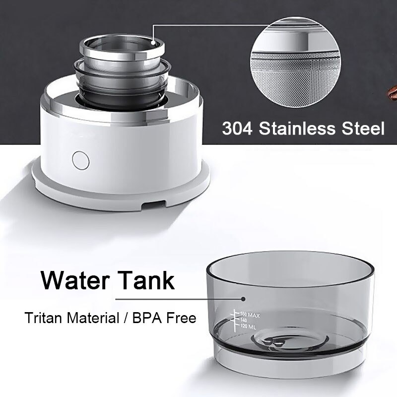Mini cafetera de goteo portátil, máquina de café Espresso automática inalámbrica para viajar, acampar, senderismo, al aire libre, recomendado