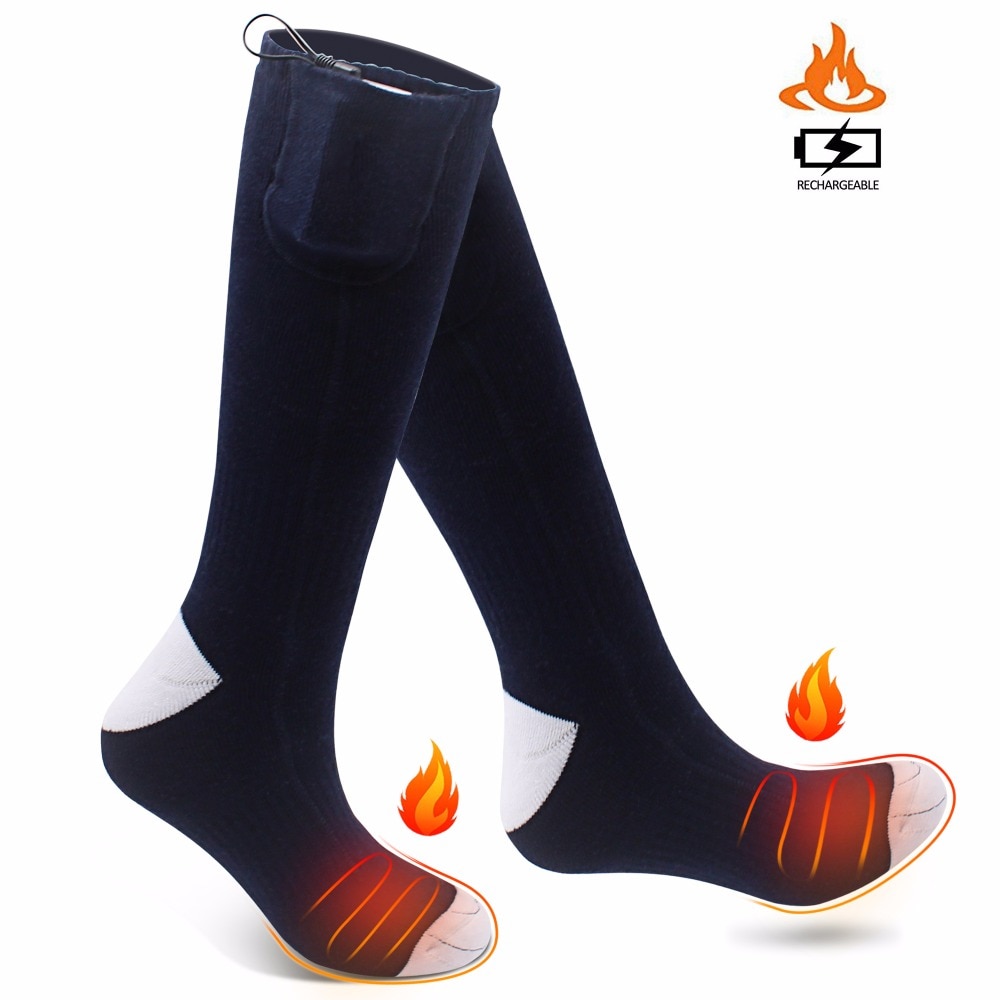 GV Elektrische Heizung Socken, Weihnachten Warme Socken Männer Frauen 3,7 V Akku Beheizte Socken in Winter