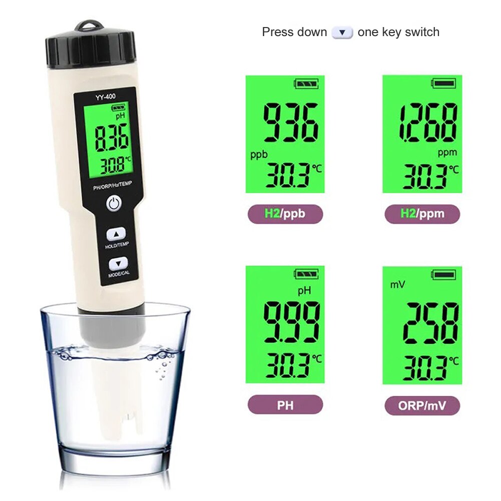 H2 Waterstof-Rijke Water Test Pen Ppb Negatieve Waterstof Ion Concentratie Detectie Pen Meten Watergehalte Waterstof Test Pen