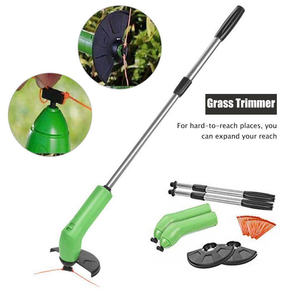 Retractable Grass Trimmer Handheld Cordless String Trimmer Edger Telescopic Grass Trimming Tool For Home Garden Lawn