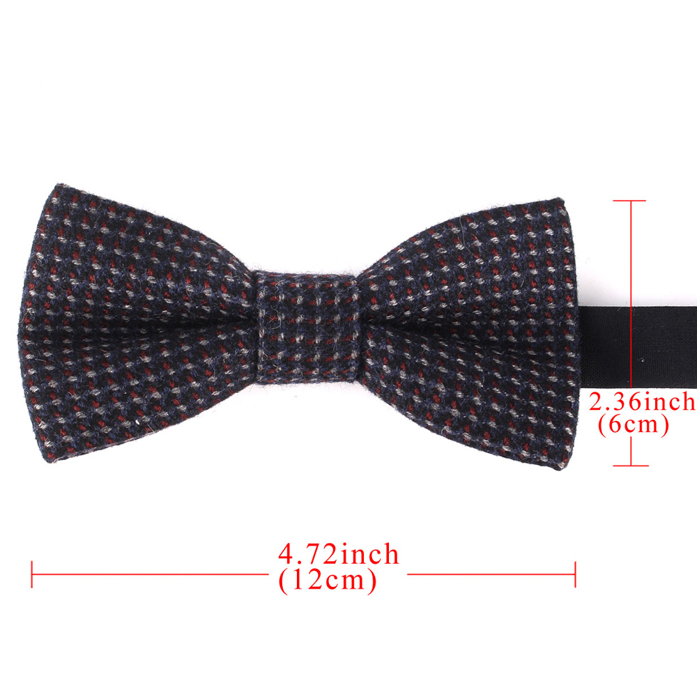 Novo laço de lã inverno gravata borboleta para homens mulheres laço nó adulto gravata borboleta de lã cravats festa noivo gravatas borboleta para presentes