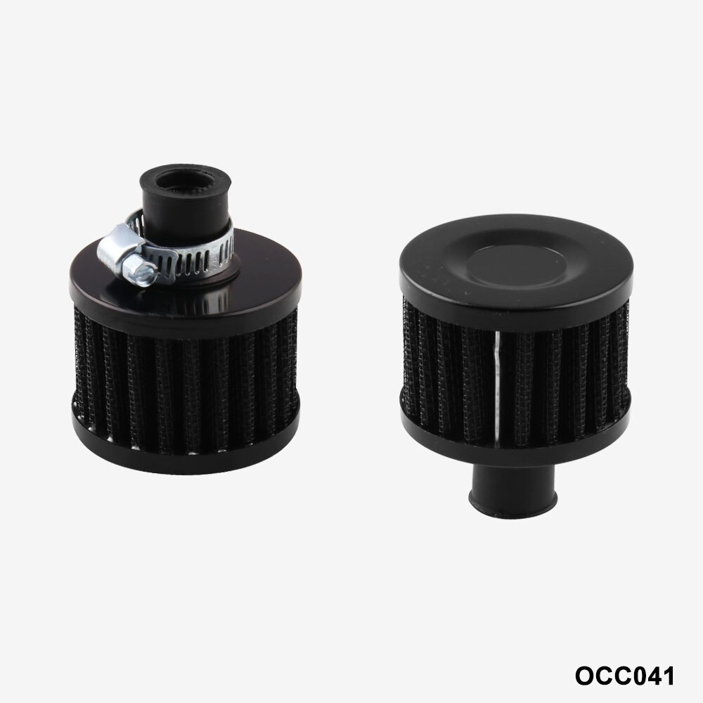 Universal Oil Catch Can Tank 2-Port Baffled Reservoir with Drain Valve Breather Baffled Reservoir Aluminium Carburant