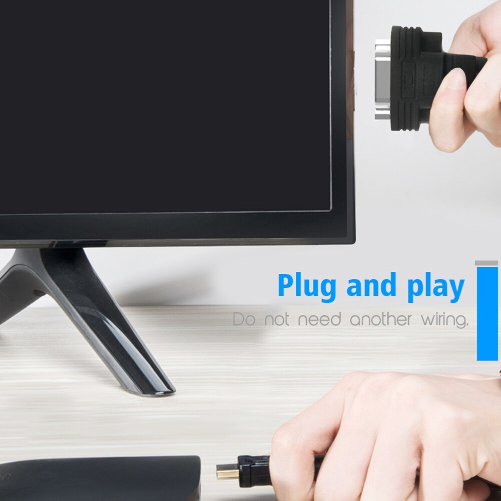 HDMI-compatible to VGA Adapter OTG Can connect The Monitor and Other Screen