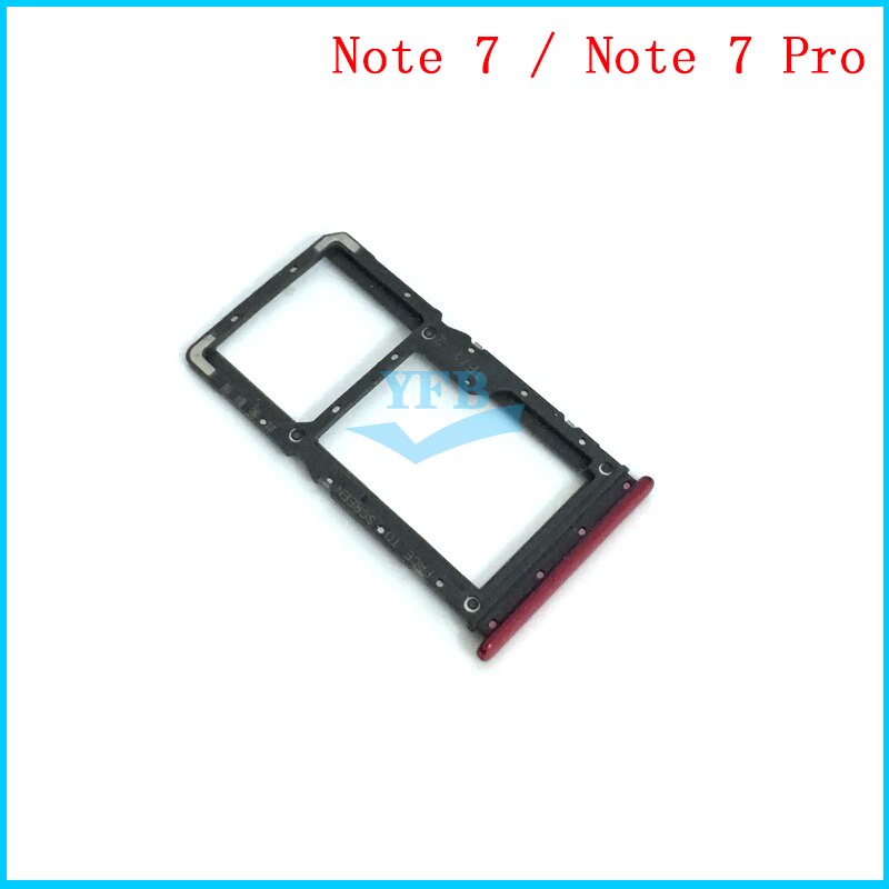 Sim Card Reader Holder For Xiaomi Redmi Note 7 / Note 7 Pro Sim Card Tray Holder Slot Adapter Part