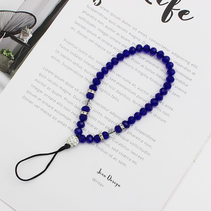 Mobiele Telefoon Riemen Pols Lanyard Riem String Voor Telefoon Iphone 7 8 X Usb Flash Drives Toetsen Sleutelhangers Lanyard Hals opknoping Riem: short-Navy blue