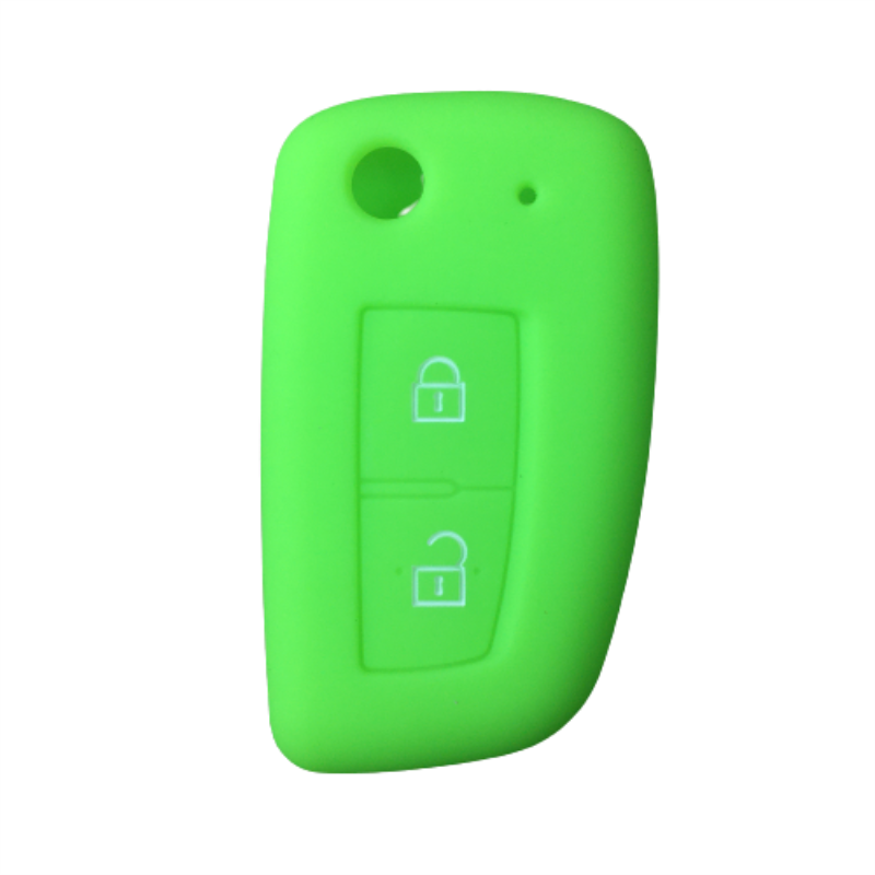 Silicone Car Key Fob Cover Case Protect Skin Cap for Nissan Qashqai J11 X-trail Murano MAXIMA ALTIMA Juke Flip Folding Remote: Fresh green