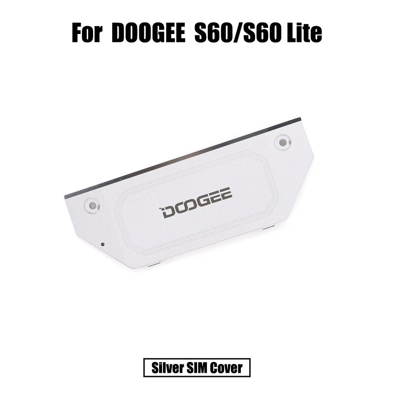100% nowy oryginalny Doogee S60/S60 Lite obudowa tylna pokrywa baterii pokrywa karty Sim dekoracyjne śrubin naprawa części zamiennych