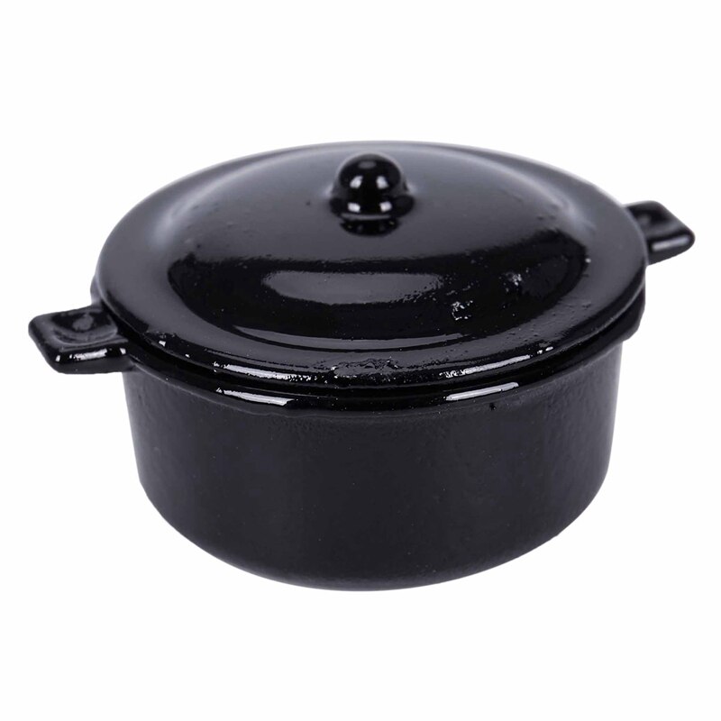 Dollhouse Miniature Kitchen Utensil Cookware Cerole Dish Stew Pan Stockpot 12th Scale