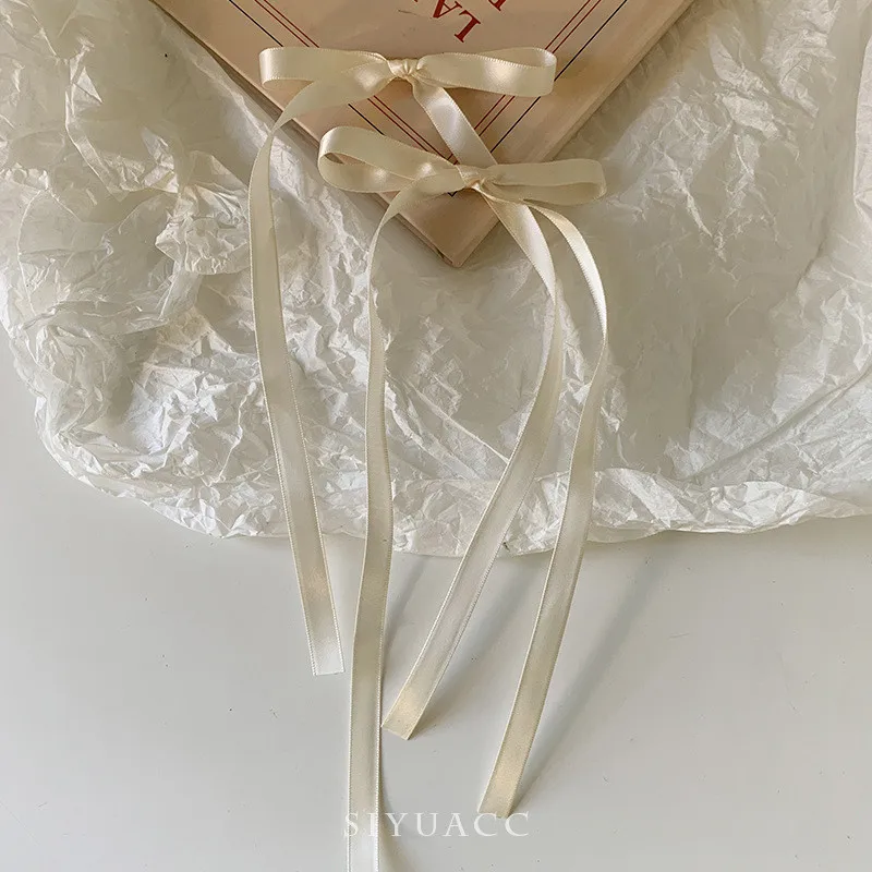 Pinzas para el cabello con lazos trenzados, cintas, coletas dobles, gorros ultra bonitos, horquillas largas dulces de estilo coreano a la , 2 uds.: Gris