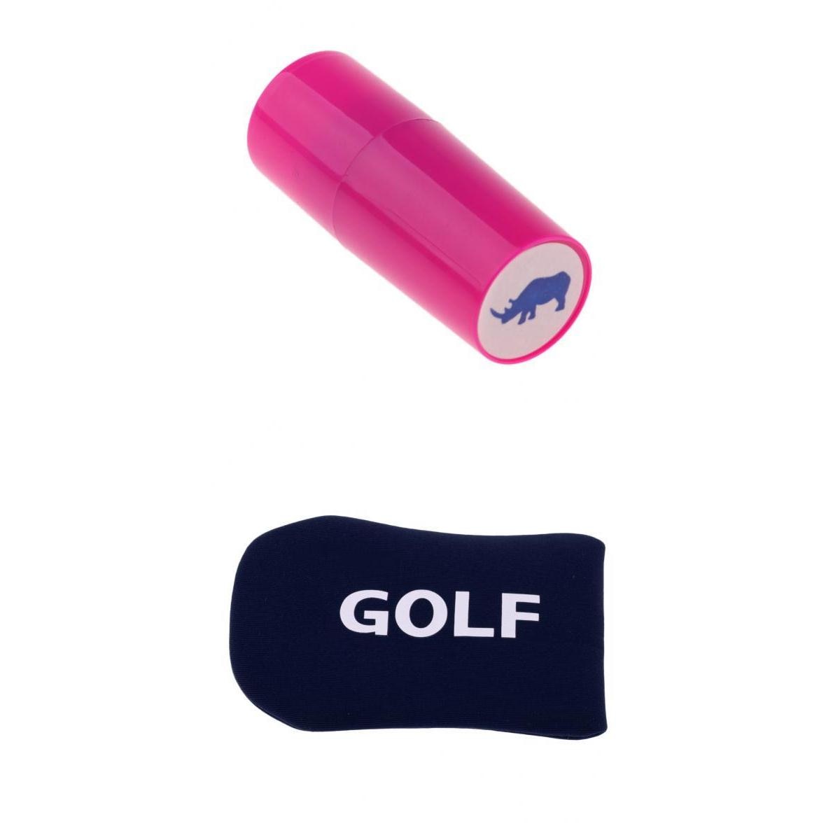 1 Stuk Golfbal Stamper Marker Neushoorn Vorm + 1 Stuk Golf Mallet Headcover Putter Cover, duurzaam En Zacht