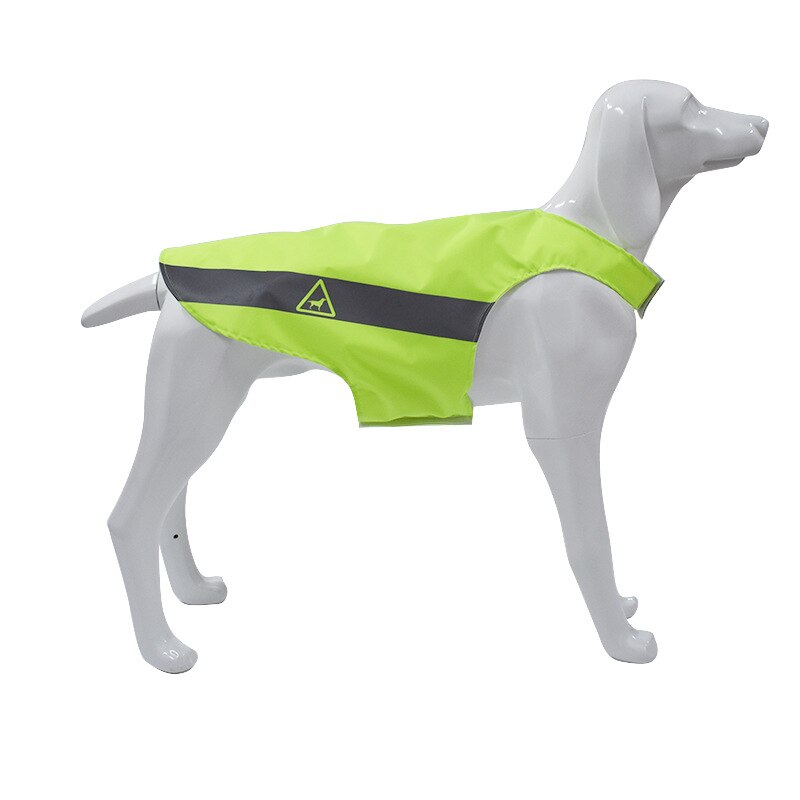 Reflective Dog Vest Clothes Night High Visibility Puppy Safety Waterproof Costumes Medium Large Dogs Outdoor Rescue Work Clothes: Green / XS