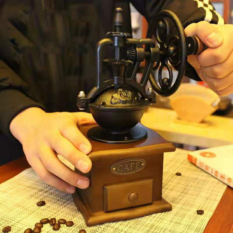 Yrp Koffiemolen Woondecoratie Keuken Accessoires Barista Tools Retro Reuzenrad Koffie Graan Molen Peper Specerijen Grinder