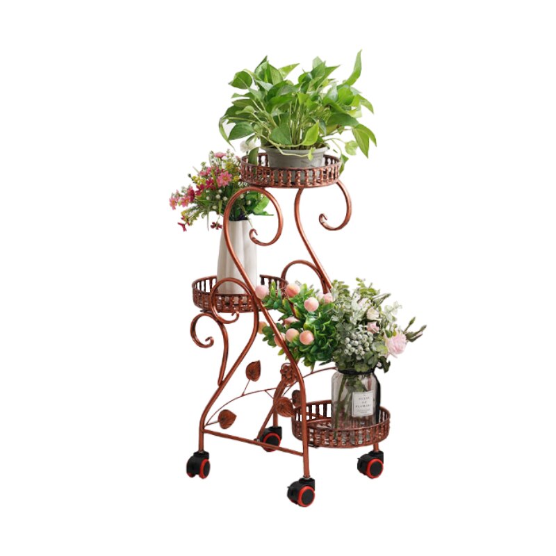 Wrought iron flower rack multi-layer indoor balcon... – Vicedeal