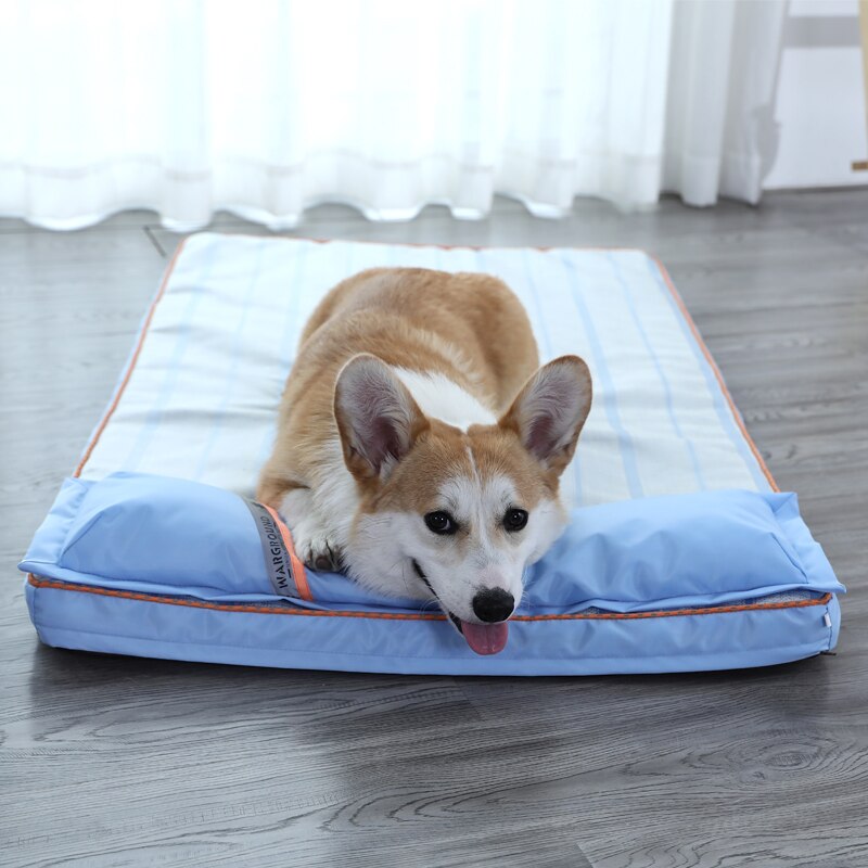 HANHAN Extra Grote Warme Hond Kussen Bed Krat Pad Orthopedisch Beddengoed Anti Angst Memory Foam Chew Proof Matras Slaapzak Platte Onverwoestbare