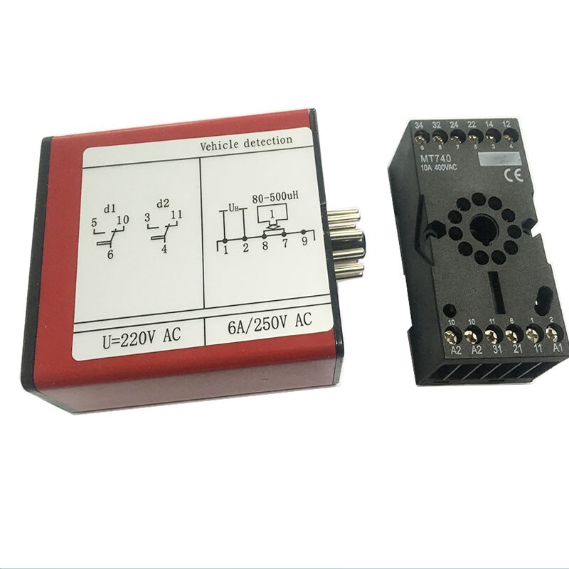 Red Signal Traffic Inductive Loop Vehicle detection for car packing gate opener system