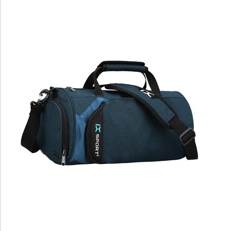 Fitness Sport Handtas Waterdichte Gym Training Tas Mannen Vrouwen Travel Camp Hike Multifunctionele Bagage Schoudertas: Blue samll