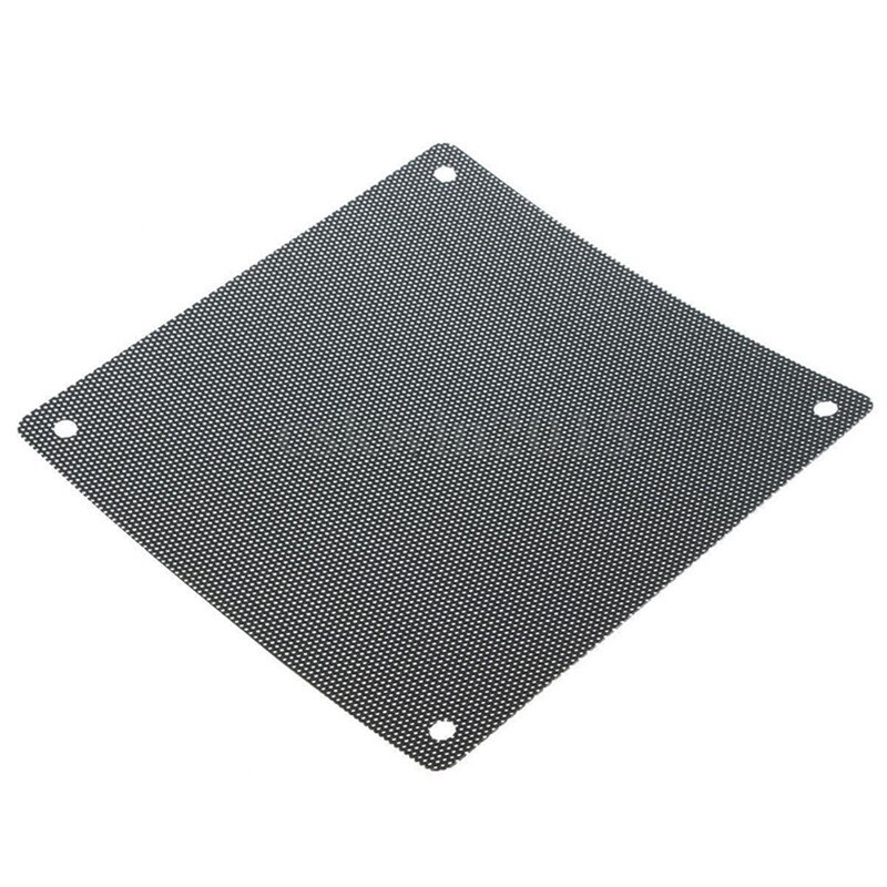 5 stk / parti 120mm skårbar sort pvc pc blæser støvfilter støvtæt sag computernet