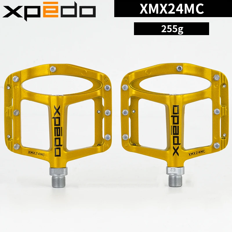 XPEDO XMX24MC Pedal de bicicleta de magnesio 2 rodamientos de cartucho husillo cr-mo pedales de bicicleta de carretera MTB piezas de ciclismo ultraligeras Wellgo