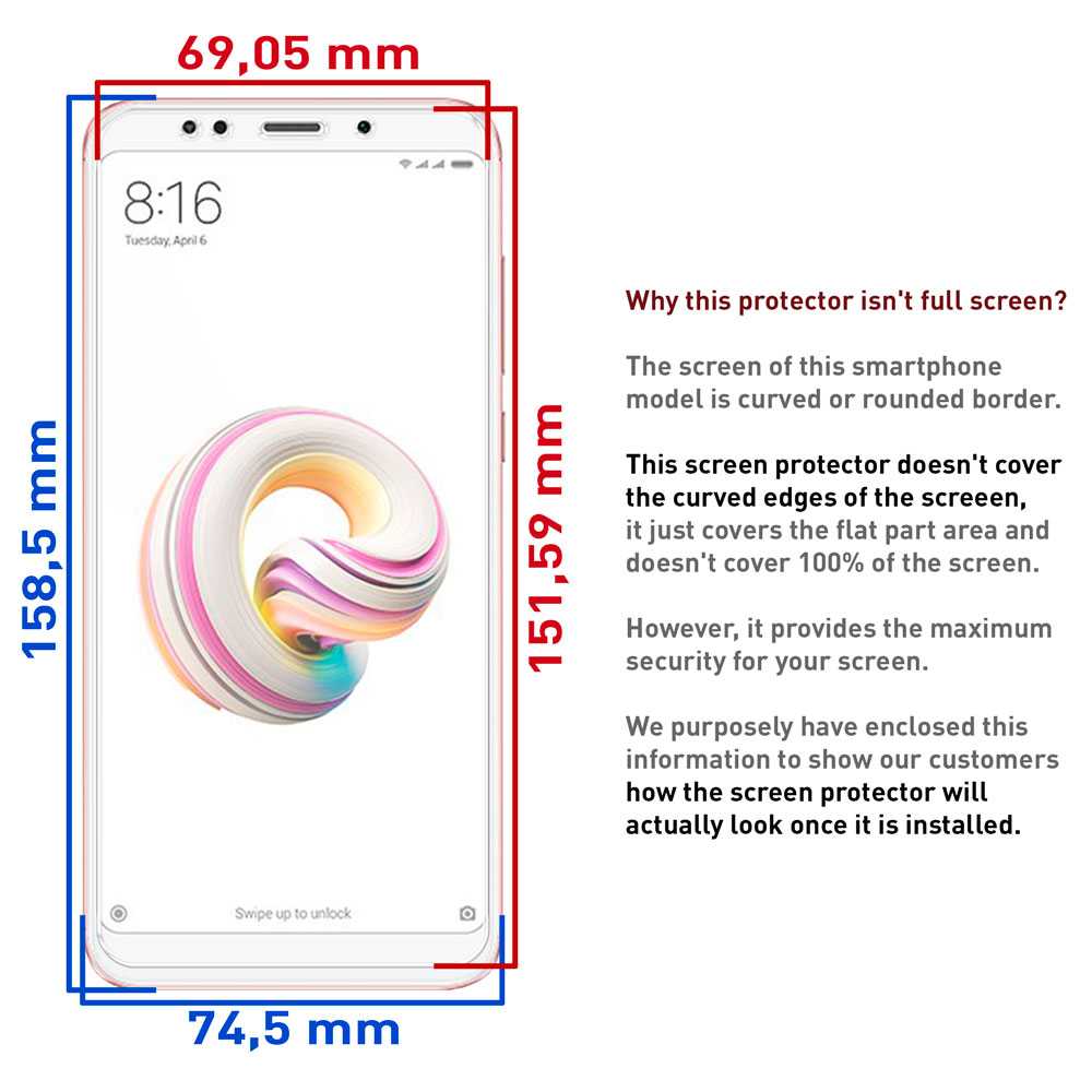 Gehard Glas Voor Xiaomi Redmi 5 Plus Platte 2.5D 9H Screen Protector Cover Clear Front Shockproof Anti Shock Scratch