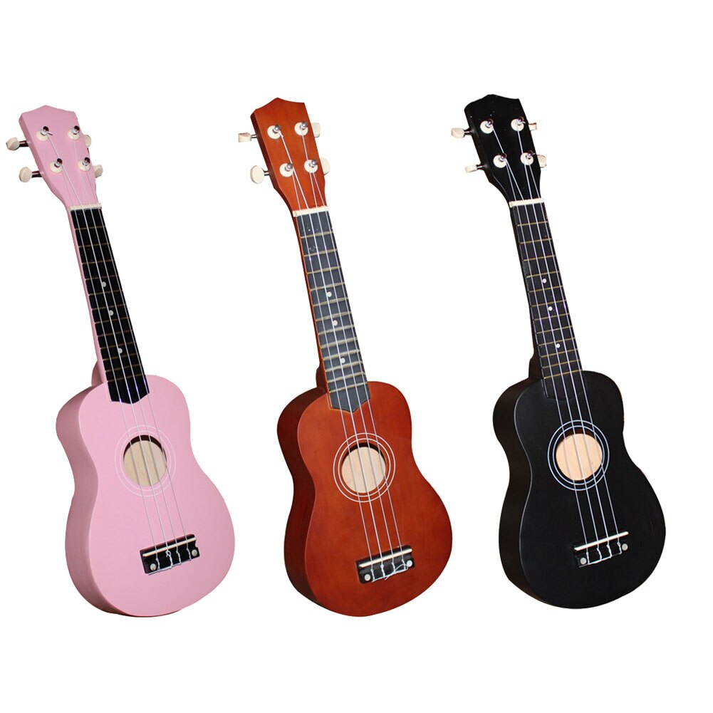 4 Strings 21 inch Guitar Musical Enjoyable Instrument Supplies Basswood Hawaii Musical Instrument Ukulele for Beginner