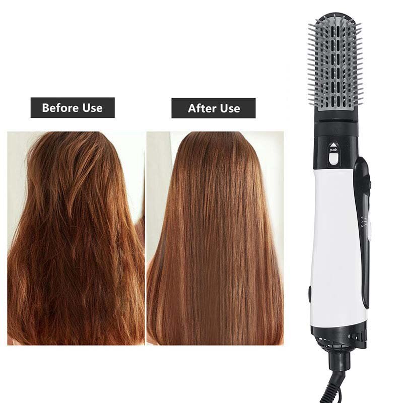 Prise américaine 2 en 1 multifonctionnel sèche-cheveux brosse défriser les cheveux bigoudi peigne électrique sèche-cheveux avec peigne brosse à cheveux rouleau St