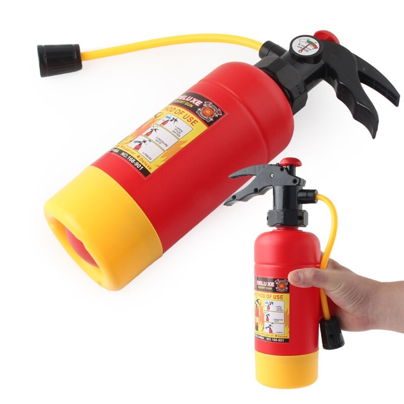 Kids Outdoor Backyard/Summer Swimming Pool Novelty Fire Extinguisher Shape Water Toy Water Pistols Cosplay Fireman