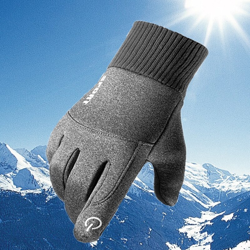Mode Winddicht Winter Handschoenen Voor Mannen Katoen Zwarte Hand Warmer Mittens Verdediging Koude Waterdichte Fiets Handschoenen Wanten