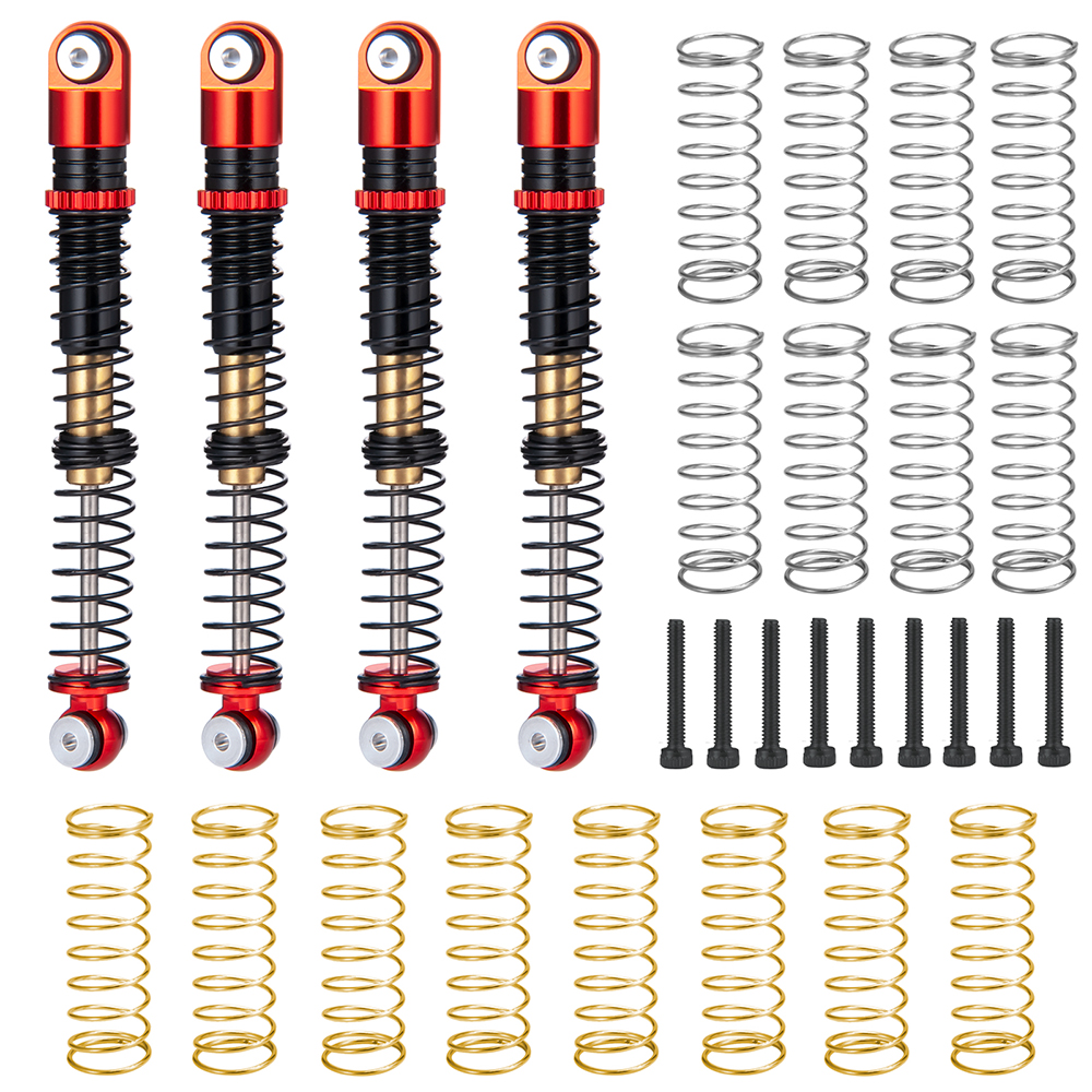 YEAHRUN 31/32/39, 5/43/48/53mm amortiguador de aleación de aluminio para Axial SCX24 1/24 RC coche camión actualización piezas Accesorios