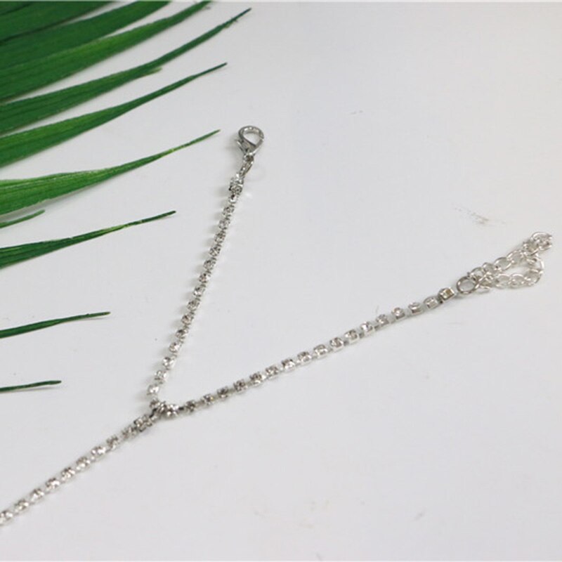 Glänzenden Strass Armbinde Einstellbar Kette für Frauen Charme Armbinde Armreifen Hand Kette Braut Hochzeit Partei Schmuck