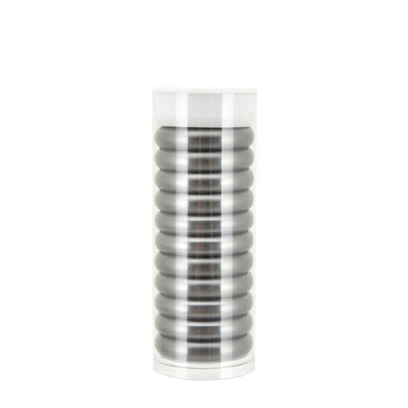 Anillas de Metal para encuadernación, anillas de 38mm con agujero De Seta para hojas sueltas, Accesorios para cuaderno, anillas de encuadernación, planificador de anillas de disco de Metal, 11 Uds.: Gray