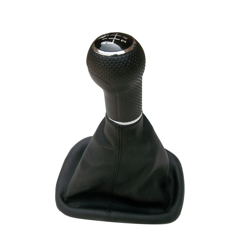 Palanca de cambios con de cuero para coche, de 5 velocidades pomo de palanca de cambios, 12mm/ 23mm, para Seat Leon 2000, 2001, Toledo 2002, 1999, 2000
