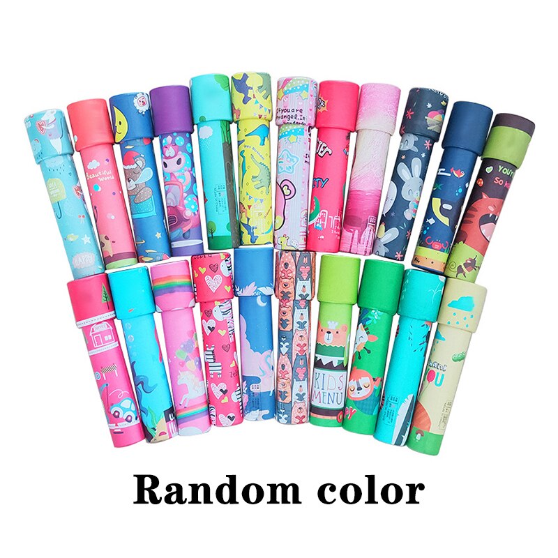 1Stck Kaleidoskop freundlicher Wissenschaftliche Experiment Spielzeug Zufällige Farbe Nette Karikatur eltern-Art-Interaktive freundlicher Bildung Spielzeug: Ursprünglich Titel