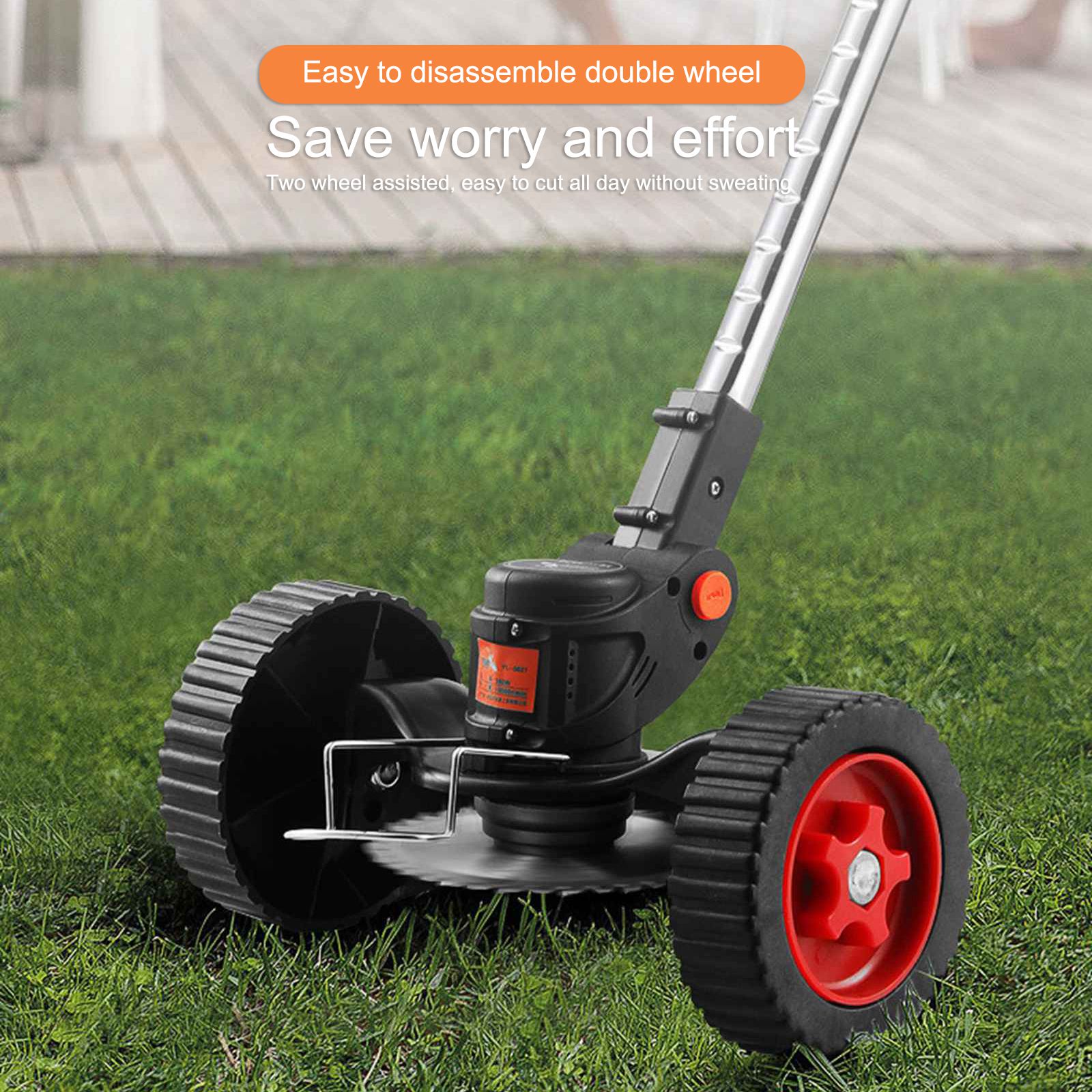 450W Foldable Electric Grass Trimmer Cordless Handheld Lawn Mower Hedge Trimmer Garden Agricultural Power Pruning Weeding Tool