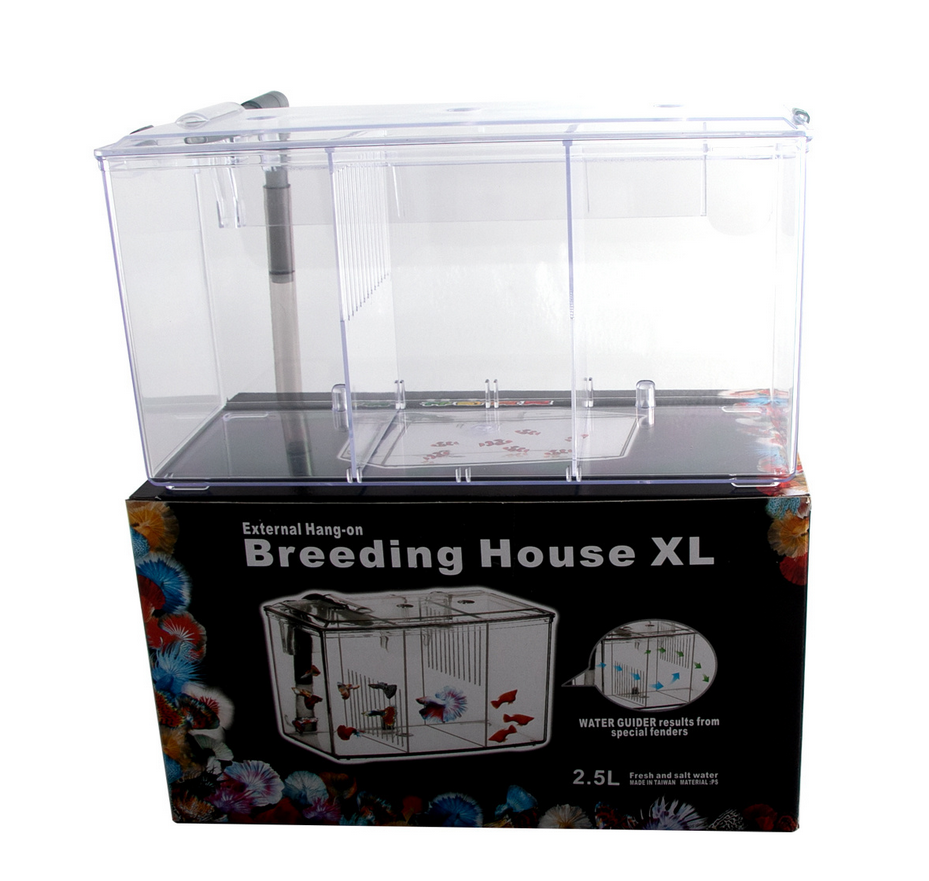 Acryl Aquarium Aquarium Fokken Doos Air Drived Water Stroomt Scheiding Fokken Doos Aquario Kleine Vis Doos Plant Tank