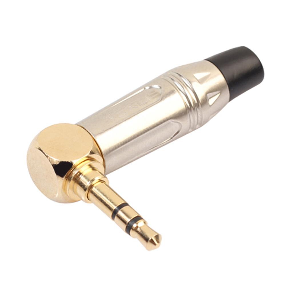 Adaptateur de convertisseur Audio, prise Jack stéréo de Type L de 3.5mm, Angle droit de 90 degrés, connecteur à souder pour casque MP3
