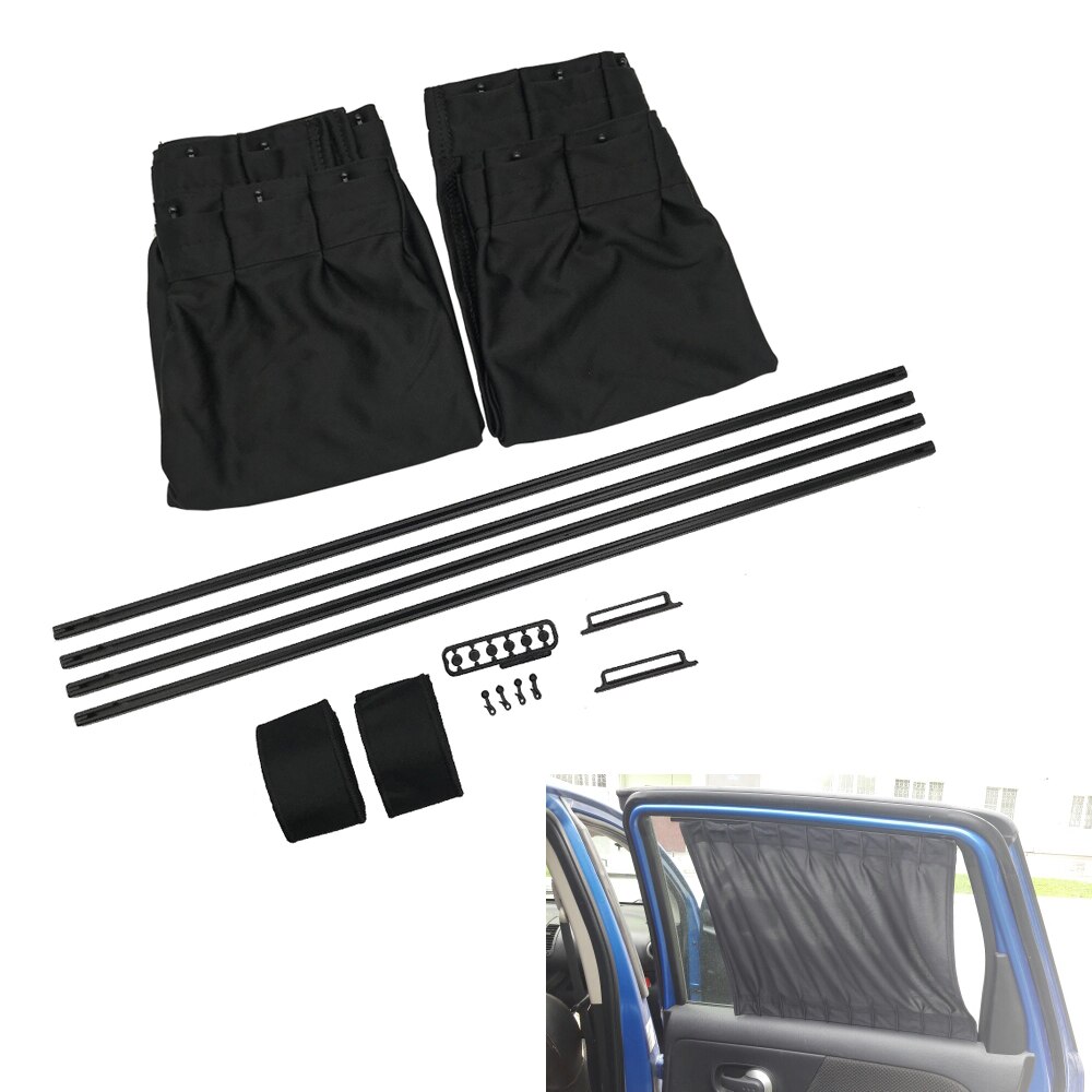 Auto Styling Auto Voorruit 50S Pure Zwarte Katoenen Doek Shading En Uv Isolatie Gordijn Voor Achter Voorruit Luifel Vip stijl
