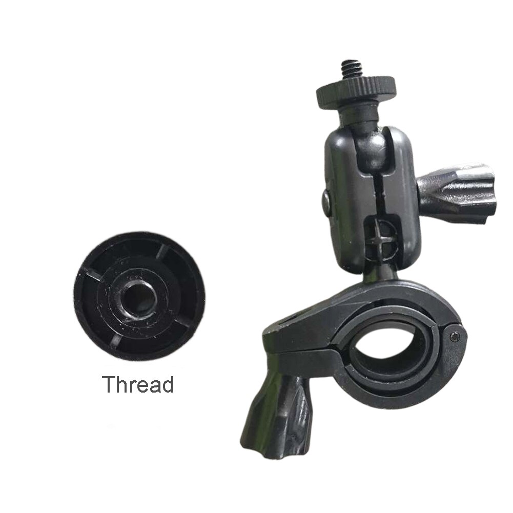 360 Degree Rotating DVR Video Recorder Car Rearview Adjustable Bracket Shockproof Dash Cam Support Mirror Driving Mount Holder: Long  Thread