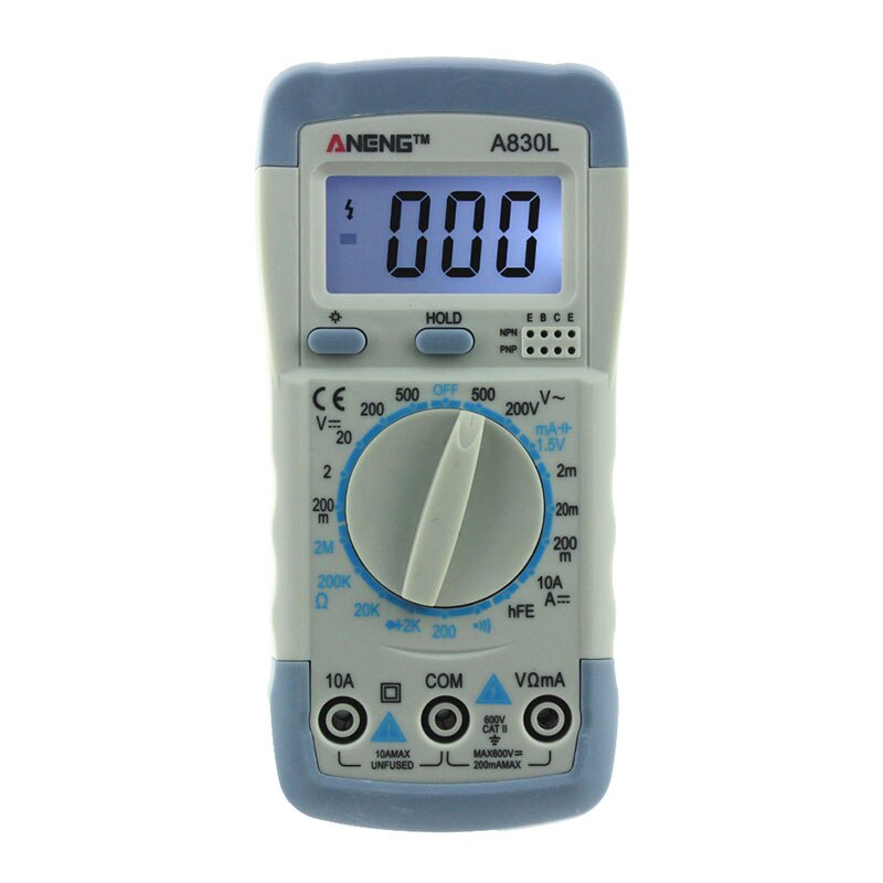 Handheld Digital Multimeter Avometer Resistance Circuit Tester Measuring Tool