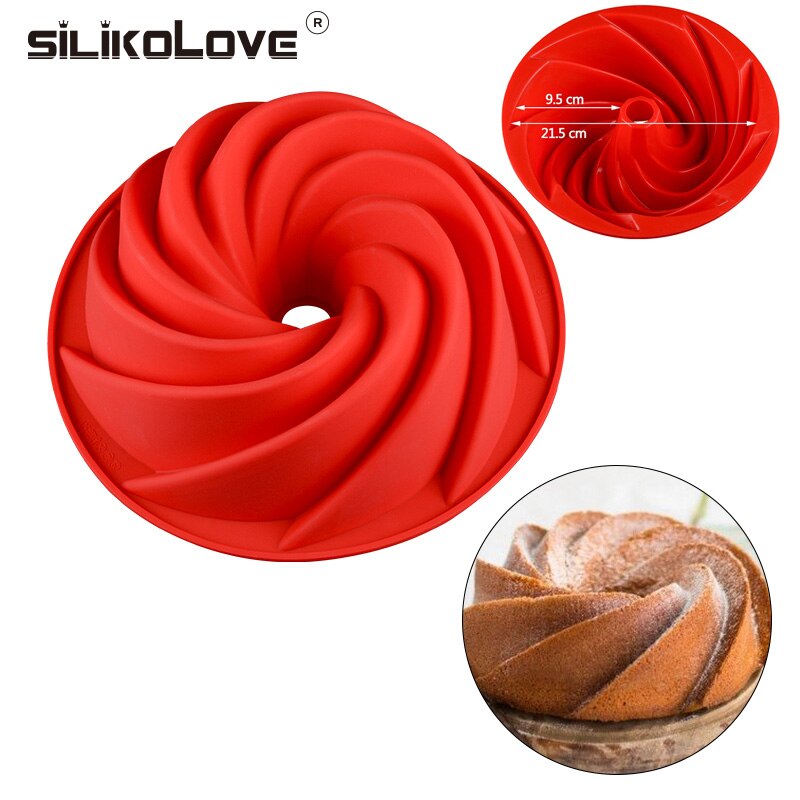 SILIKOLOVE Cake Mallen Siliconen Mallen voor Bakken Gerechten Brood Taarten Loaf Anti-aanbak Siliconen Mould Bakvormen Trays Pannen: JSC2191