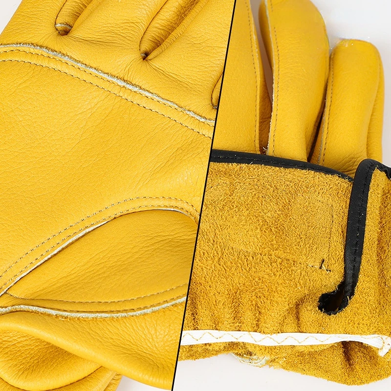 Arbeitshandschuhe, Rindsleder, Arbeiter, Arbeit, Schweißen, Sicherheitsschutz, Garten, Sport, Motorradfahrer, verschleißfeste Handschuhe