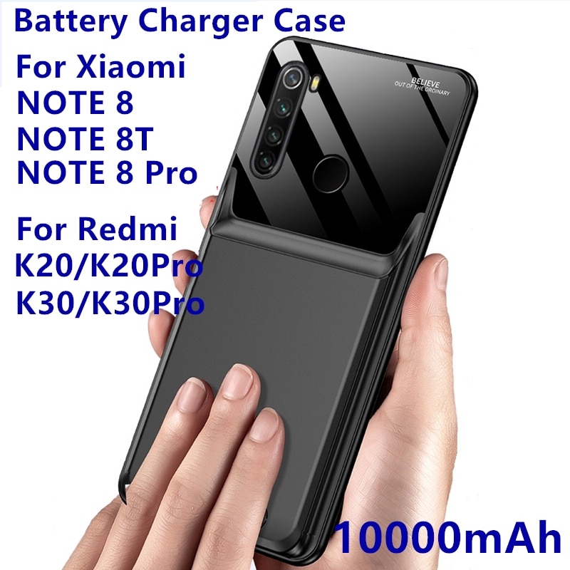 Power Bank 10000Mah Für Xiaomi Redmi Hinweis 8T Hinweis 8 8 Pro Batterie Fall Externe Backup-Ladegerät Fall für K20 K20 Pro K30 K30 Pro