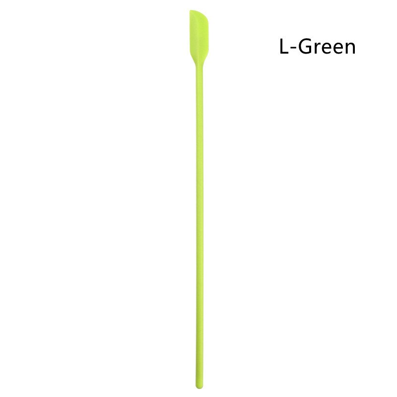 Mini spatule à pointe grattoir pour bouteille de maquillage, pour gâteau au beurre, Surface lisse, outil de cuisson, cuillère à mélanger le miel, 1 pièce: L-Green