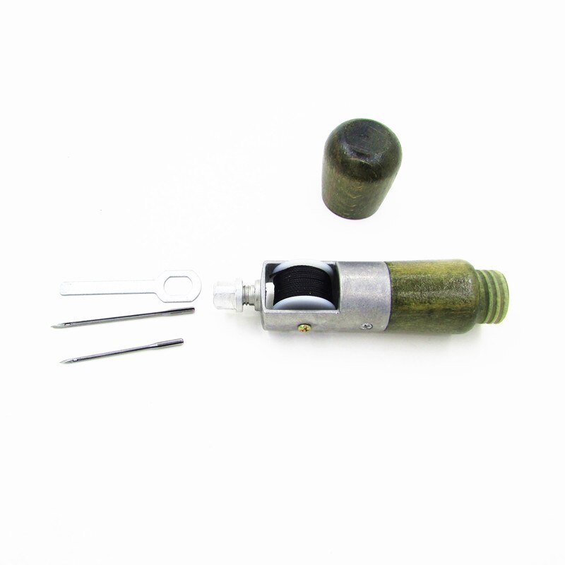 Leathercraft Leather Sewing Tools DIY Leather Hand-stitched Tool Hand Stitching Machine with 1 Bobbin 2 Needles
