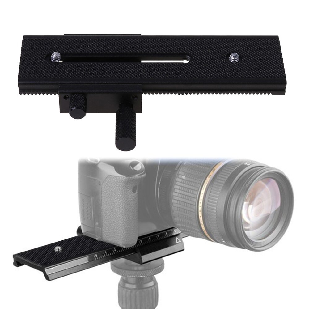 Camera Rail Beugel Slide Rail Klem Plaat Houder Beugel Waterpas Compatibel Voor Zwitserse Camera Statief Balhoofd Monopod