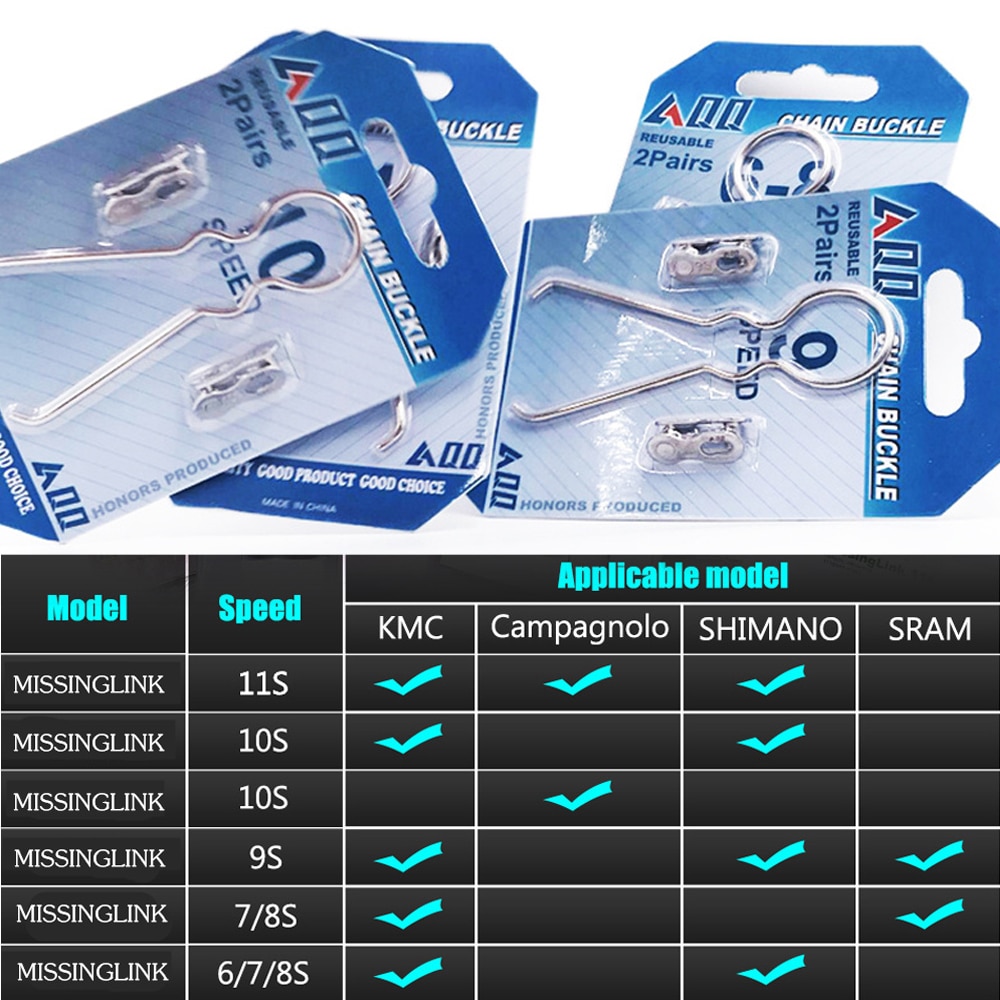 VXM Chain magic buckle 11 Speed silver Missing Link Bicycle Chain Link 6/7/8s 9s 10s 11s bike quick magic button bicycle Parts