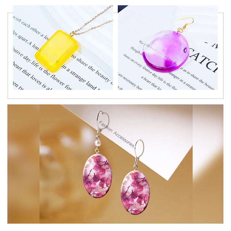Diy cristal resina epoxi pendientes irregulares colgante molde de silicona estrella Luna corazón pendientes llavero molde DIY resina molde de fundición
