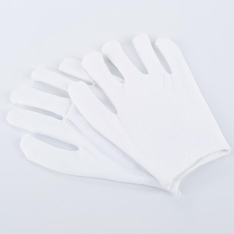 White Cotton Ceremonial Gloves For Male Female Serving / Waiters / Drivers / Jewelry/baseball Gloves Inspection Work Gloves