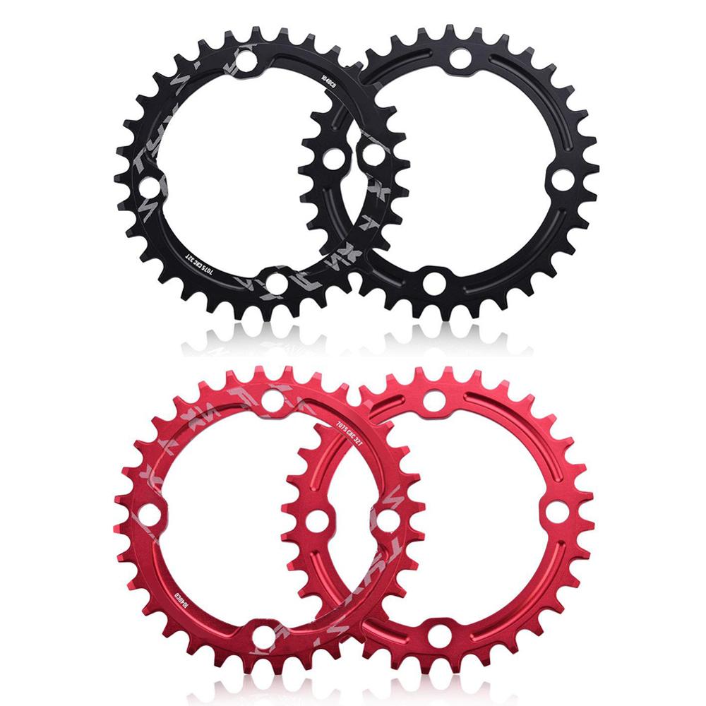 Fiets 104 bcd ovaal smal breed kettingblad mtb mountainbike 32t 34t 36t 38t kroon crankstel enkelvoudige tandplaat onderdelen 104 bcd