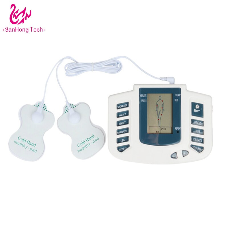 Elektrische Fysiotherapie Apparatuur Hals Pijn Massager Machine Met Vier Elektroden